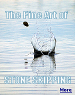 A smooth flat stone sitting on the beach is a stone that�s meant to be thrown.
